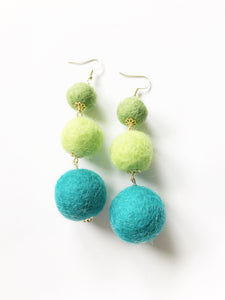 teal, light green & sage