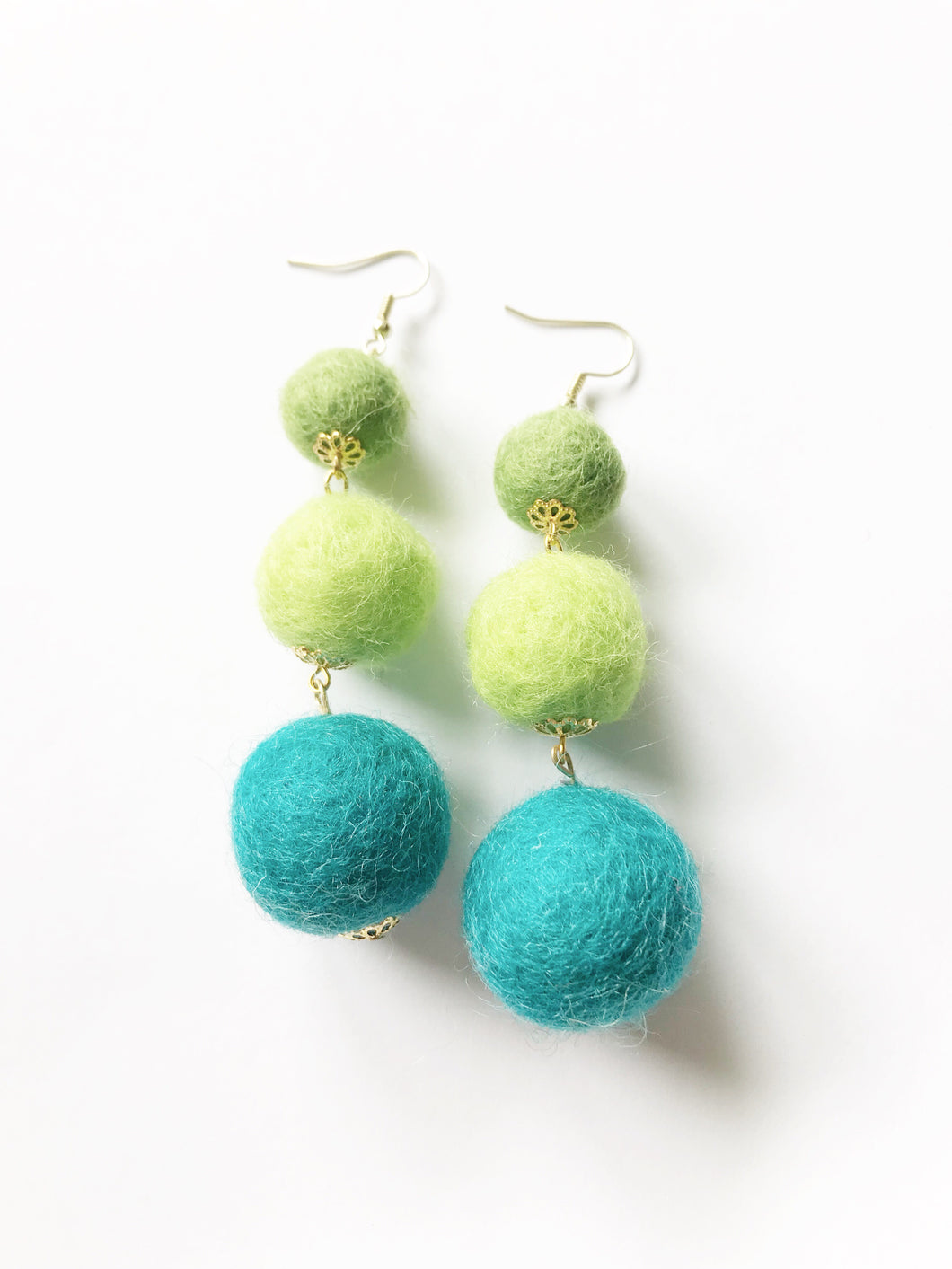 teal, light green & sage