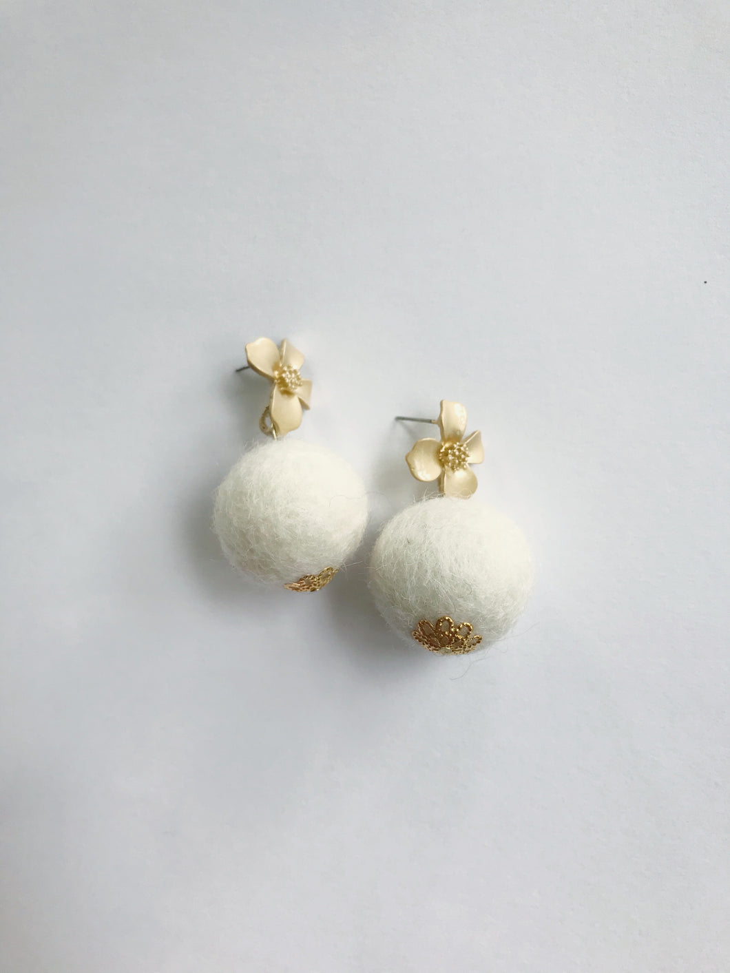 White Baby Poms