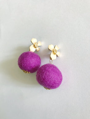 Fuschia Baby Poms