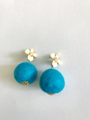 Turquoise Baby Poms