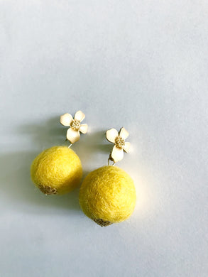 Sunflower Yellow Baby Poms