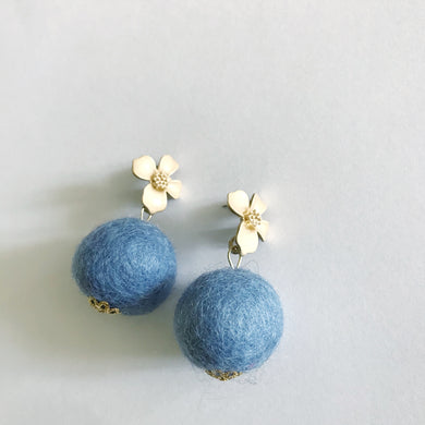 Light Blue Baby Poms