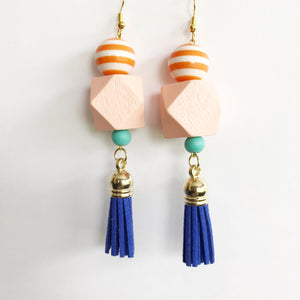 cobalt & peach