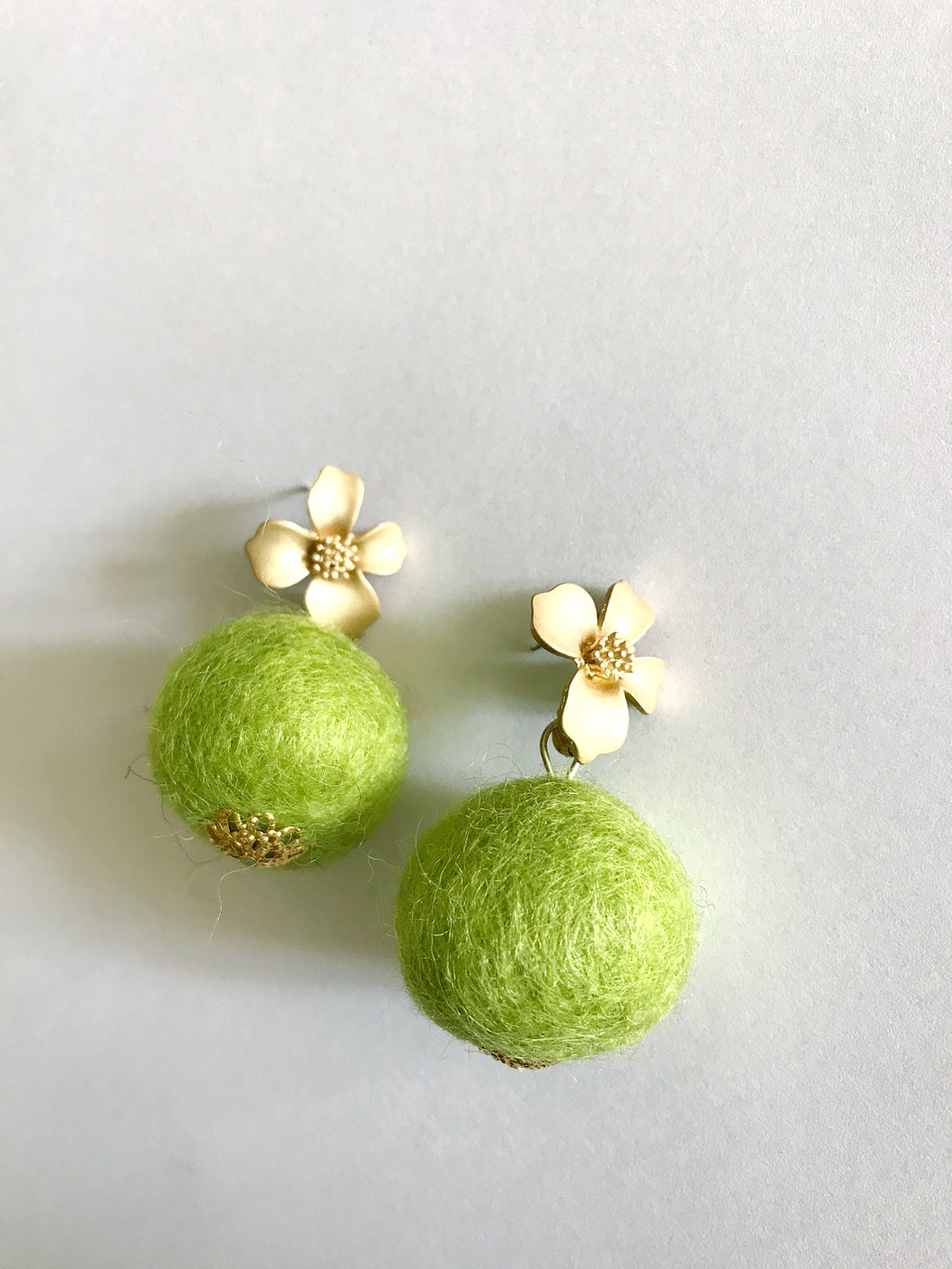 Chartreuse Baby Poms