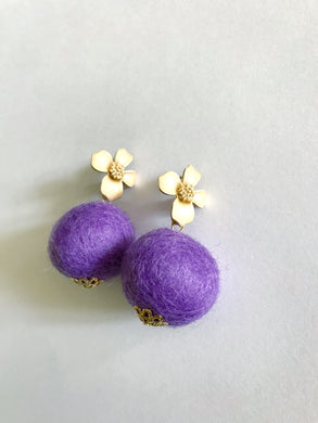 Purple Baby Poms