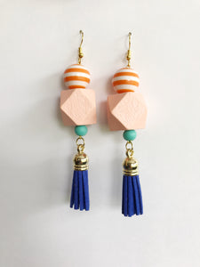cobalt & peach