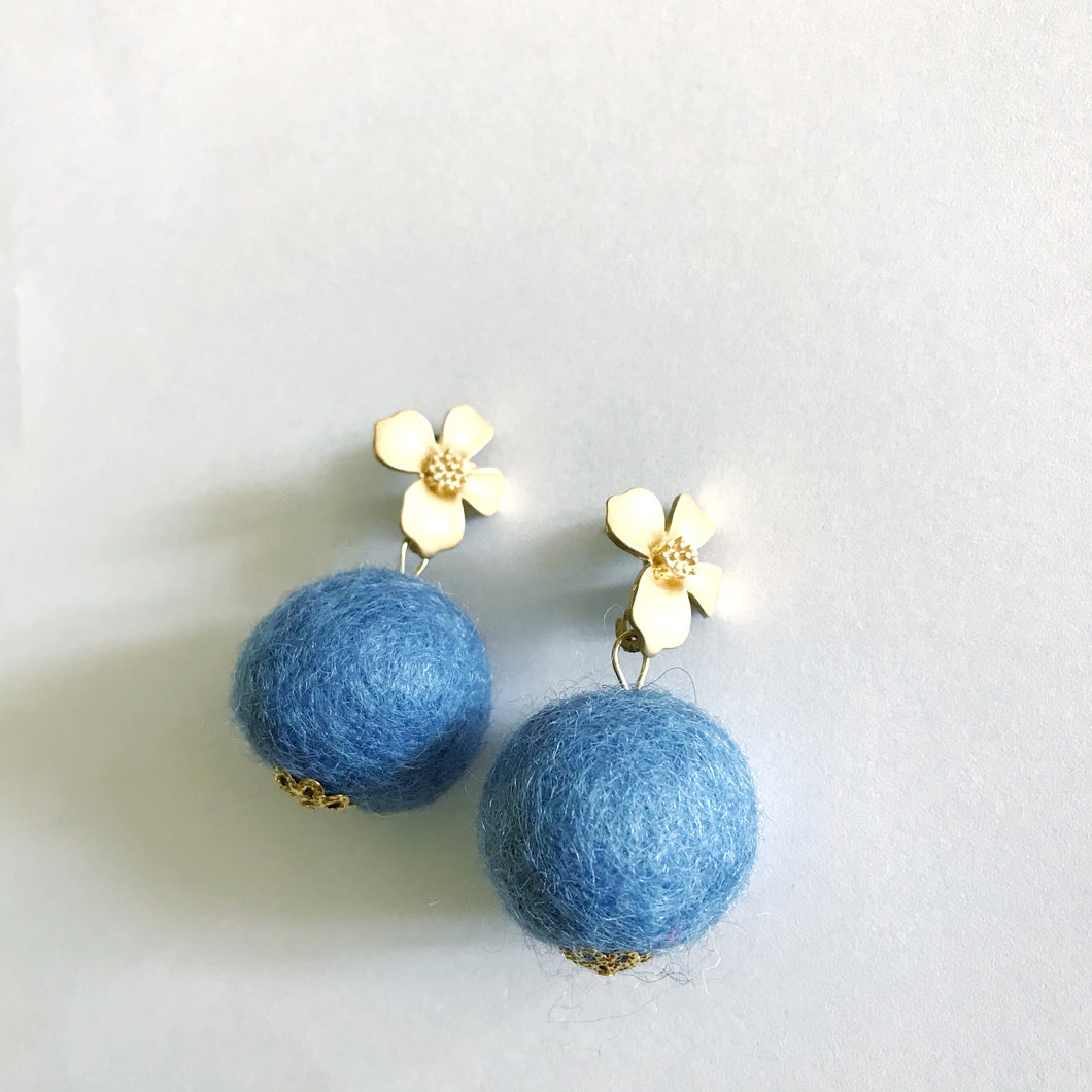 Periwinkle Blue Baby Poms