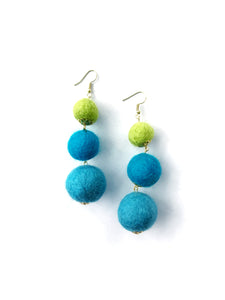Light Blue, Teal and Chartreuse