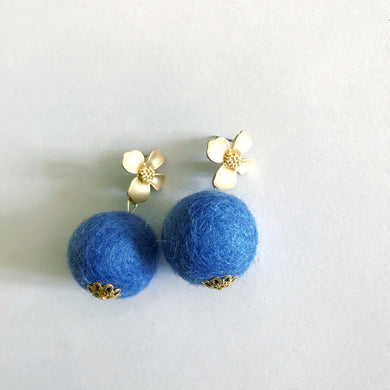 Ocean Blue Baby Poms